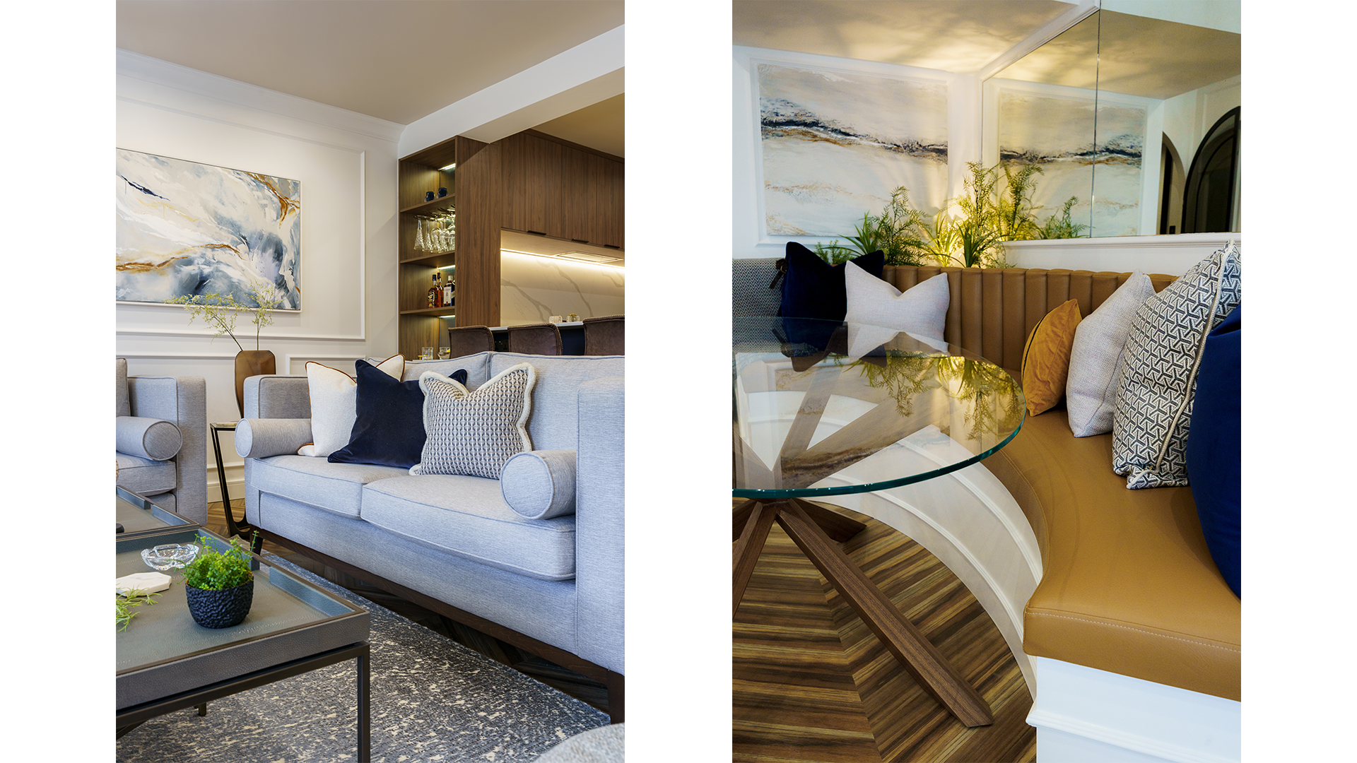 cardiff bay duplex apartment living dining room