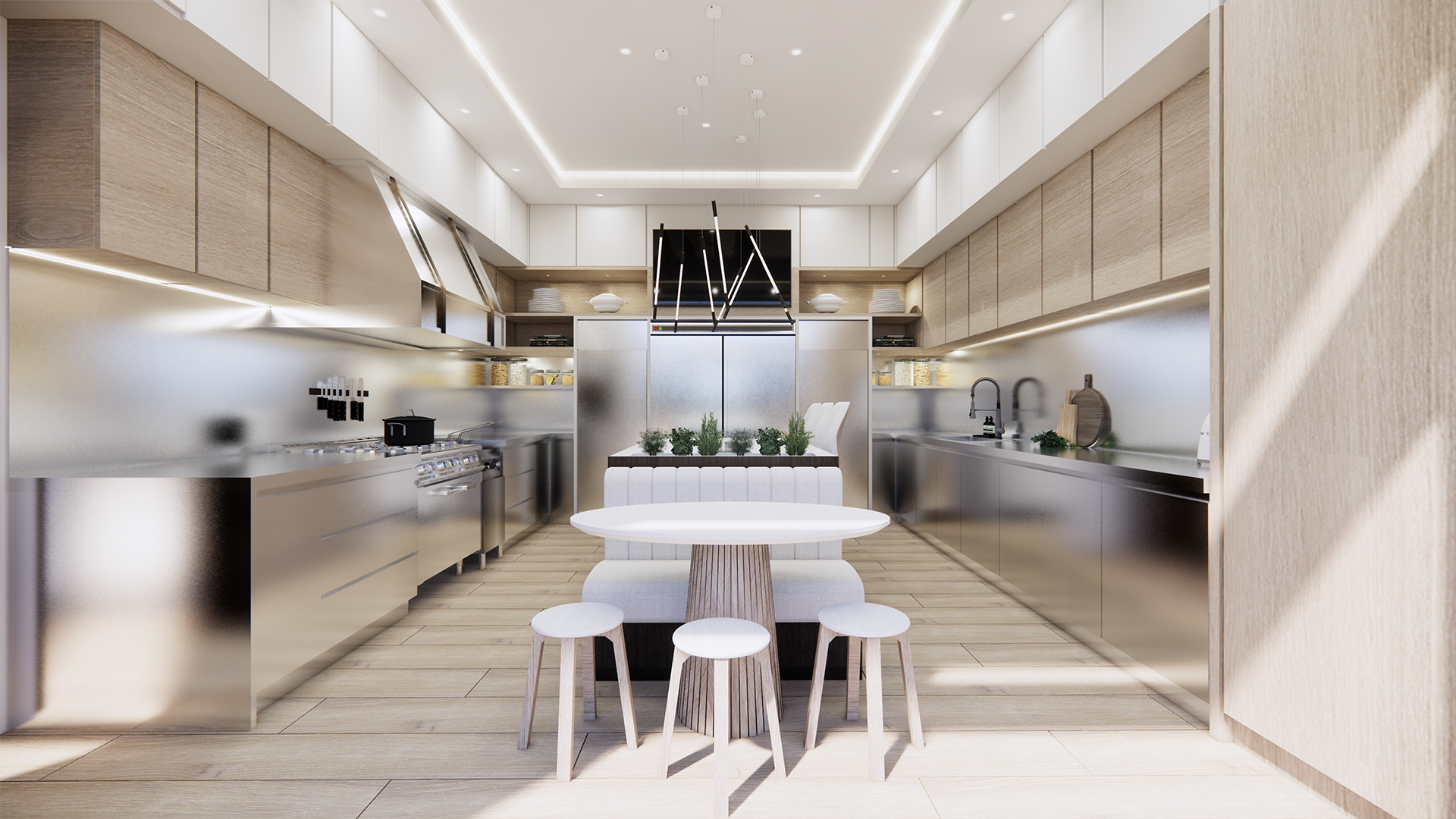 cardiff luxury home dirty kitchen overview