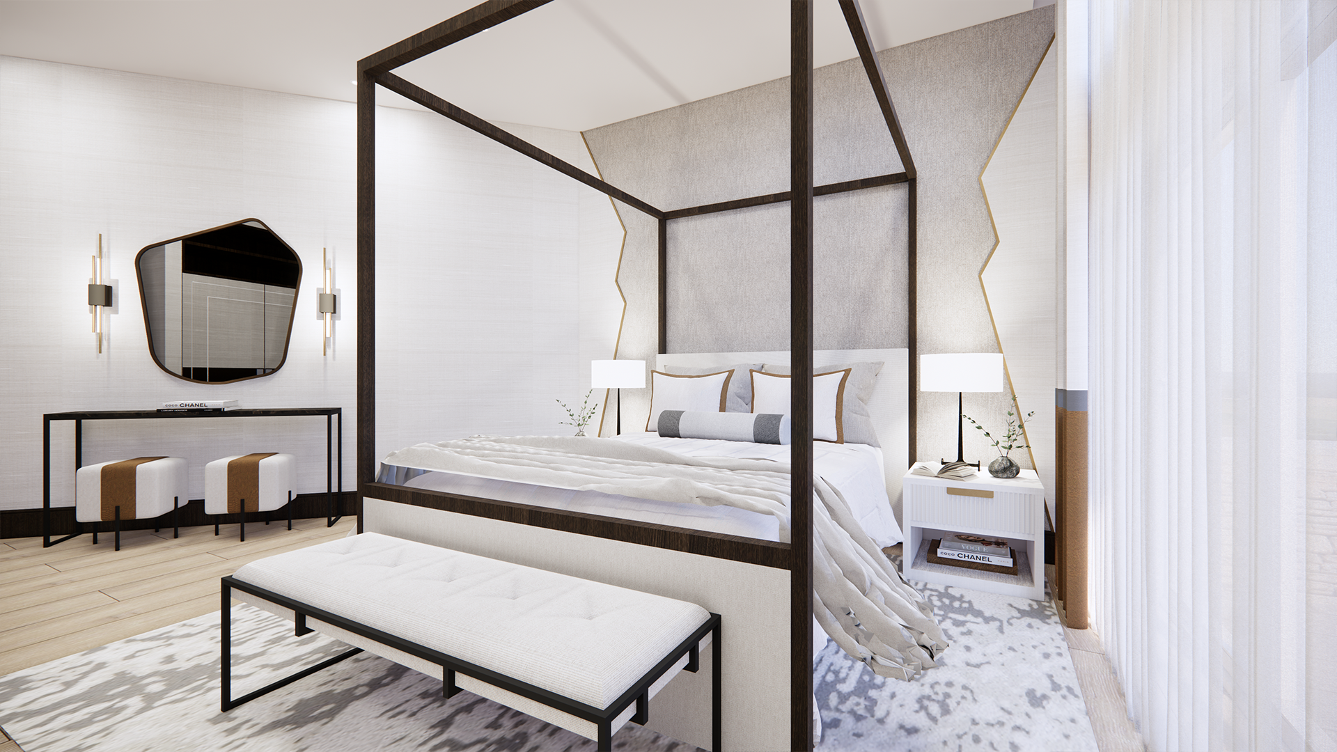 cardiff luxury home guest bedroom