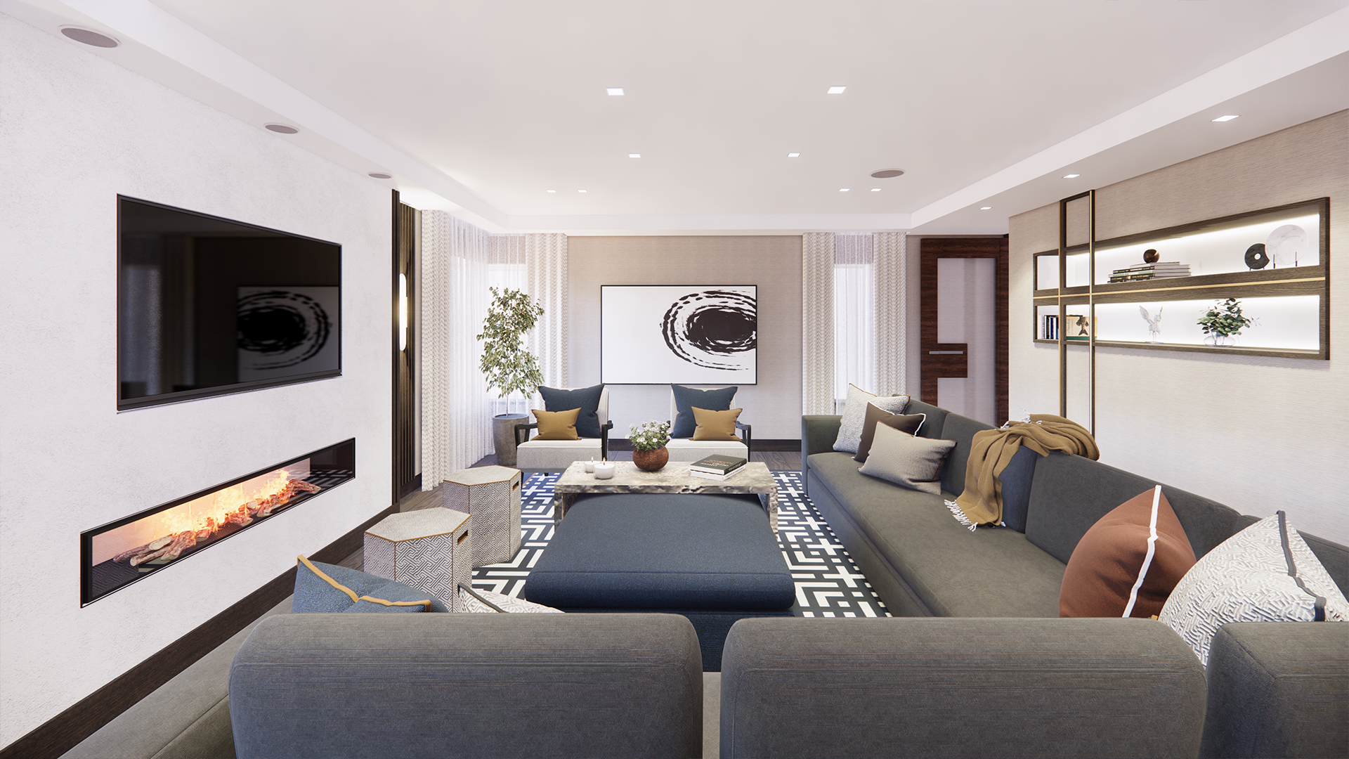 cardiff luxury home multimedia room