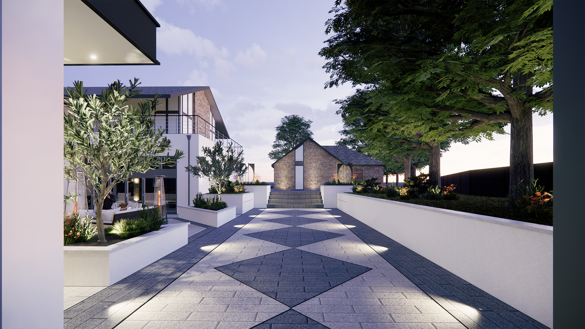 cardiff luxury home side garden
