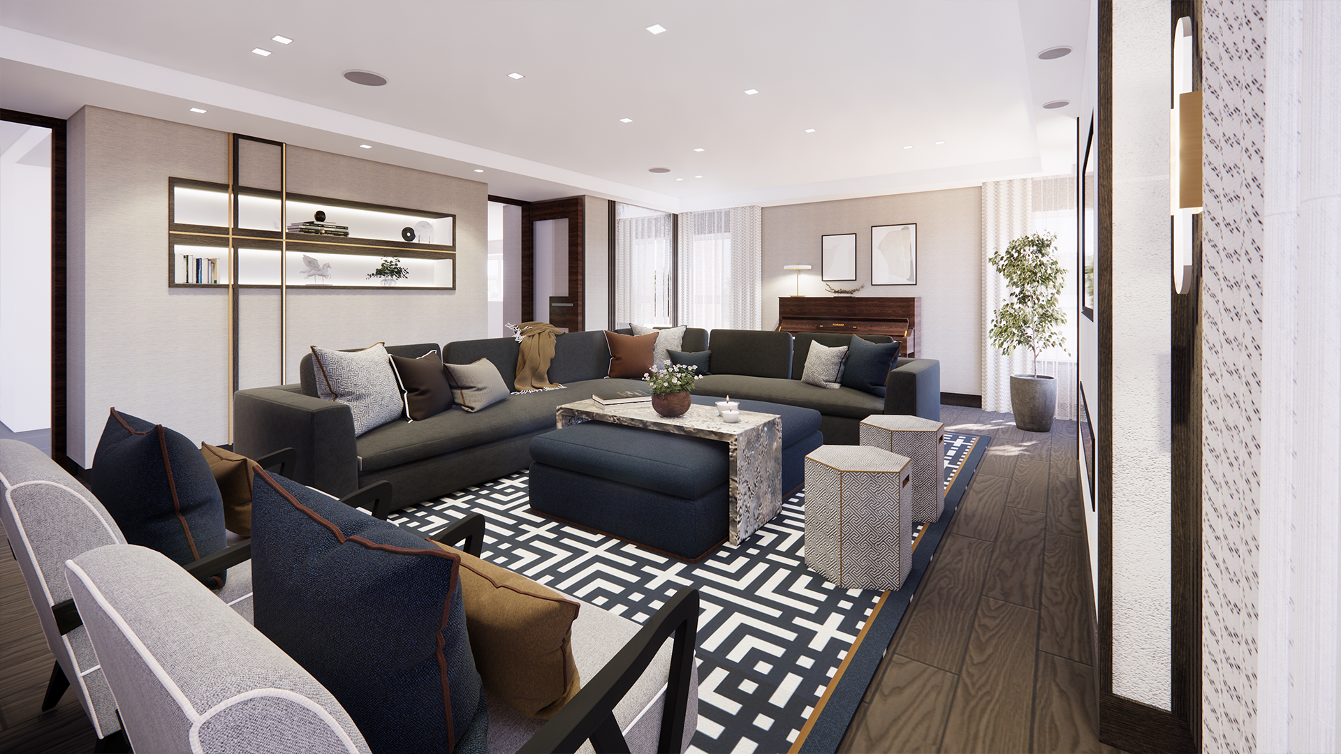cardiff luxury home sitting area