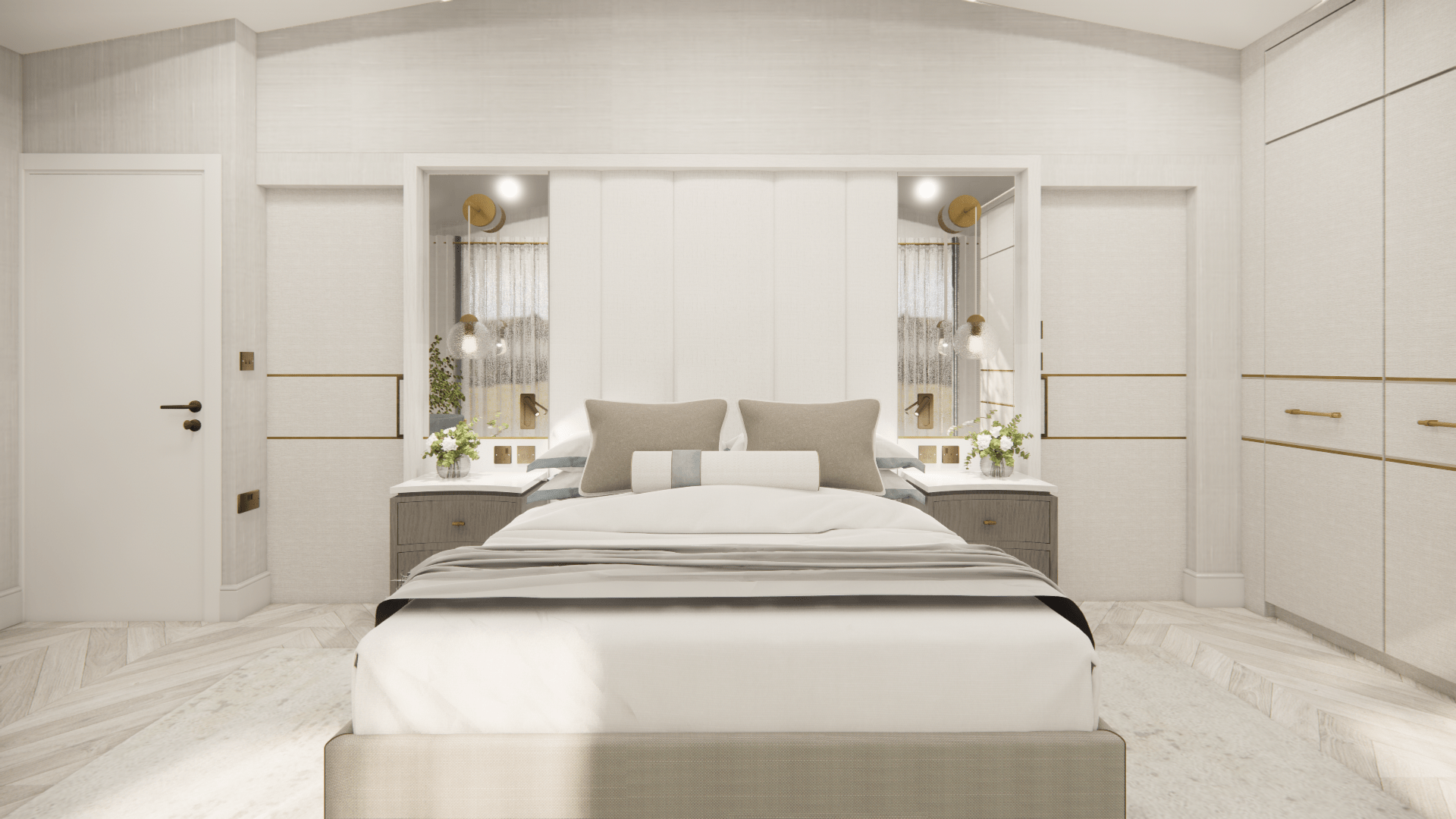 penarth master suite bedroom headboard